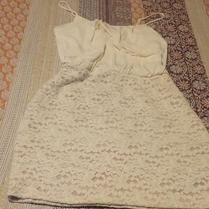 Final Price❗️Enfocus Studio Cream Lace Dress